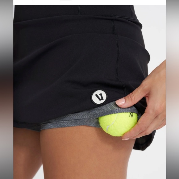 Vuori Volley Black Women's Tennis Skirt - Picture 3 of 7